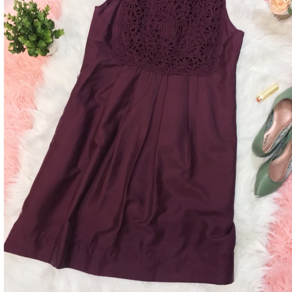 Lela rose silk mulberry midi dress - Picture 6 of 7